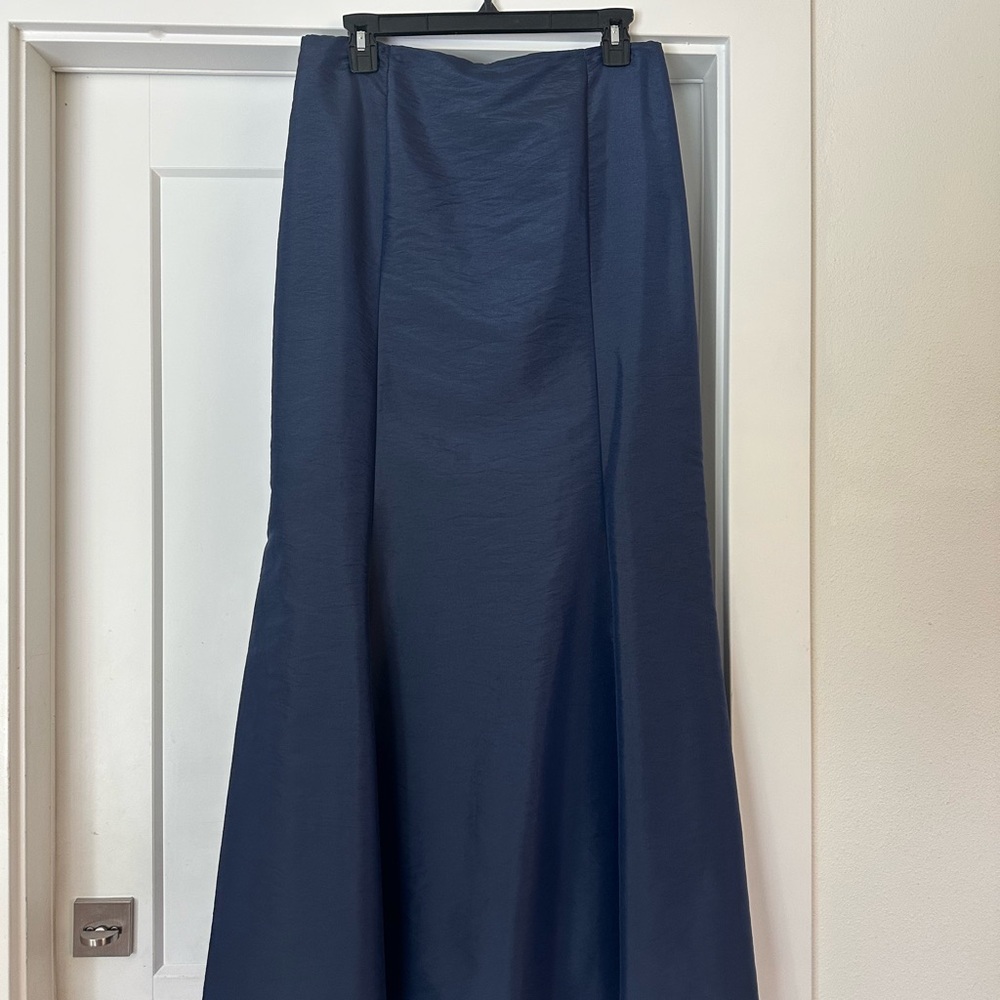 David's Bridal Midnight Blue Maxi Skirt